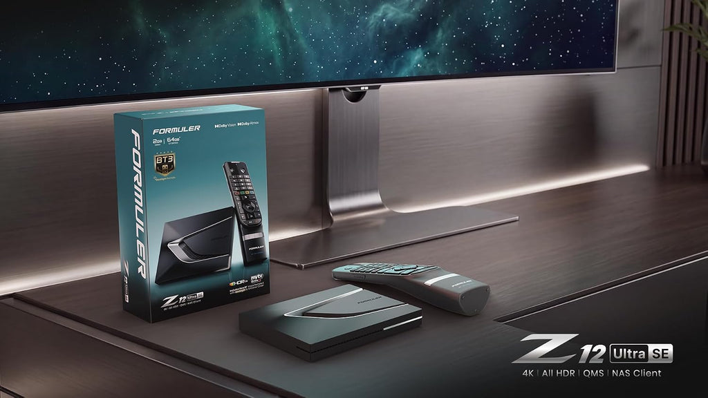 Formuler Z12 Ultra SE - 4K Streaming Media Player, Android 12, Dolby Vision, Dolby Atmos, HDR10+, Gigabit LAN, WiFi 6E, 2GB RAM, 64GB ROM, Bluetooth Backlight Voice Remote